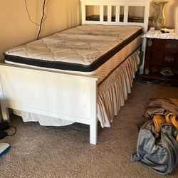 Twin bath with mattress