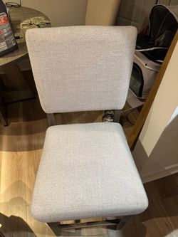 3 Upholstered Wood Frame bar Stools