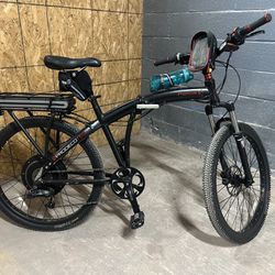 Prodeco V5 Phantom X2 8 Speed Folding Electric Bicycle, Matte Black, 26-Inch/One size (1.7k Retail) - Delivery Available! 