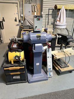 Baldor Industrial Buffer, 14” Diameter, 5HP, 1200 RPM, 3-phase 230V- 1457
