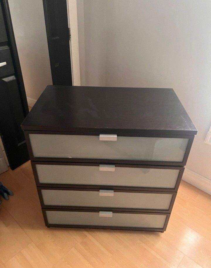 Beautiful 4 Drawers Drawer Dresser Clothes Storage Cabinet Chest TV Unit Nighstand IKEA
