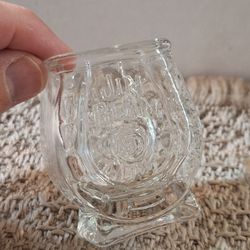 VINTAGE JACK DANIELS HORSESHOE SHOT GLASS 