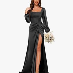 Black Corset Back, Formal Dress Size 12