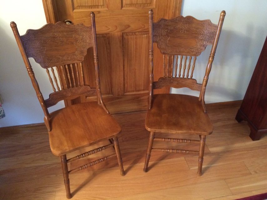 Authentic Victorian Chairs, Pair