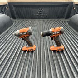 NEW RIDGID 18V Cordless 2-Tool Combo, 1/2” Drill/Driver & 1/4” Impact Driver **$90 For Both**