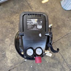 3 Gal. 120 PSI Portable Electric Oil-Free Light Duty Pancake Air Compressor with Fold Down Handle an