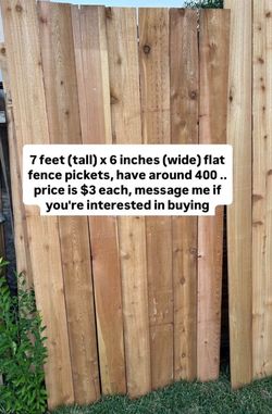 Fence Pickets 7x6