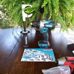 Makita 18V New   XPH14.  BL.  Hammer Drill.  2 Speed S.  1/2".  W/ Handle 