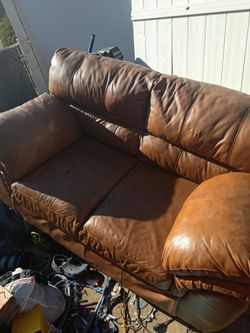 Leather couch