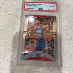 2019 Panini Prizm Terrance Mann RC PSA 10