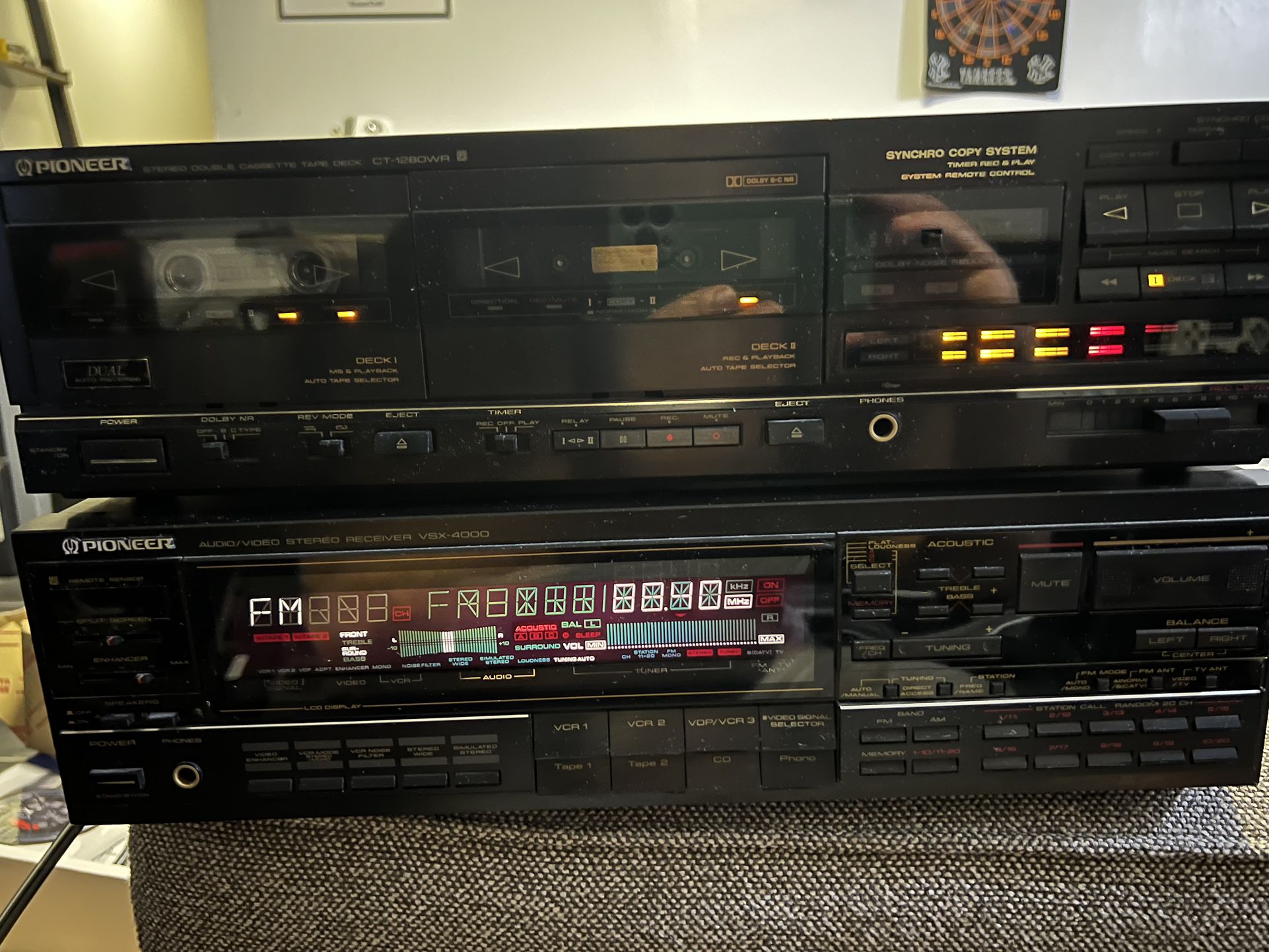 Pioneer Receiver and cassette Player 