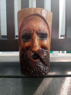 Oak Wood Spirit Carving