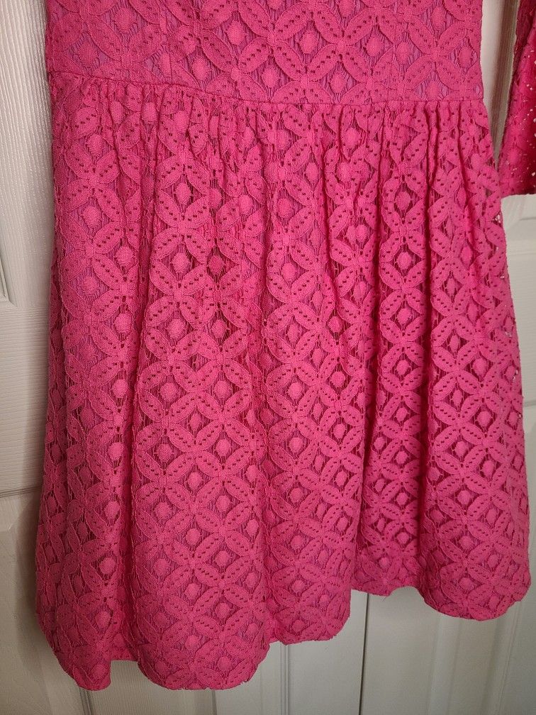 Lilly Pulitzer Pink Lace Lori Dress (0)