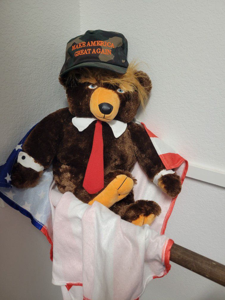 Mega Hat With Donald Trump Teddy Bear