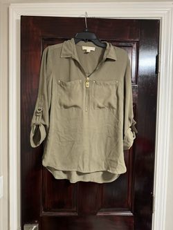 Michael Kors Green Blouse 