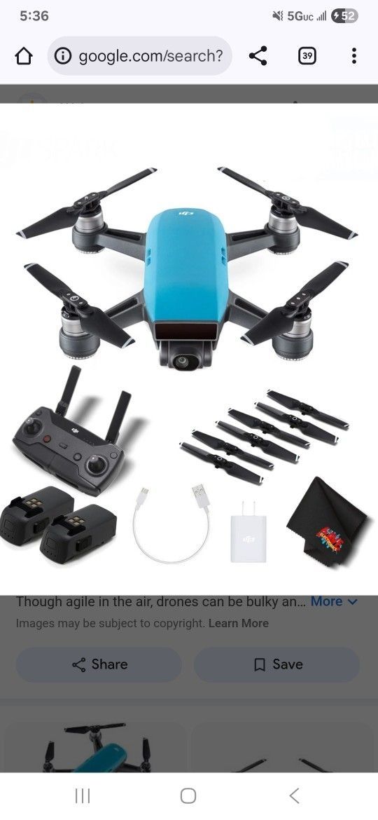 Dji Spark With Remote And Antenna Extender 