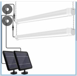 hykolity Luz solar para tienda con sensor de movimiento, 3 pies, 17 W (equivalente a 100 vatios), LED integrado IP65, impermeable, sensor de movimient