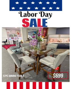 5 PC DINING TABLE