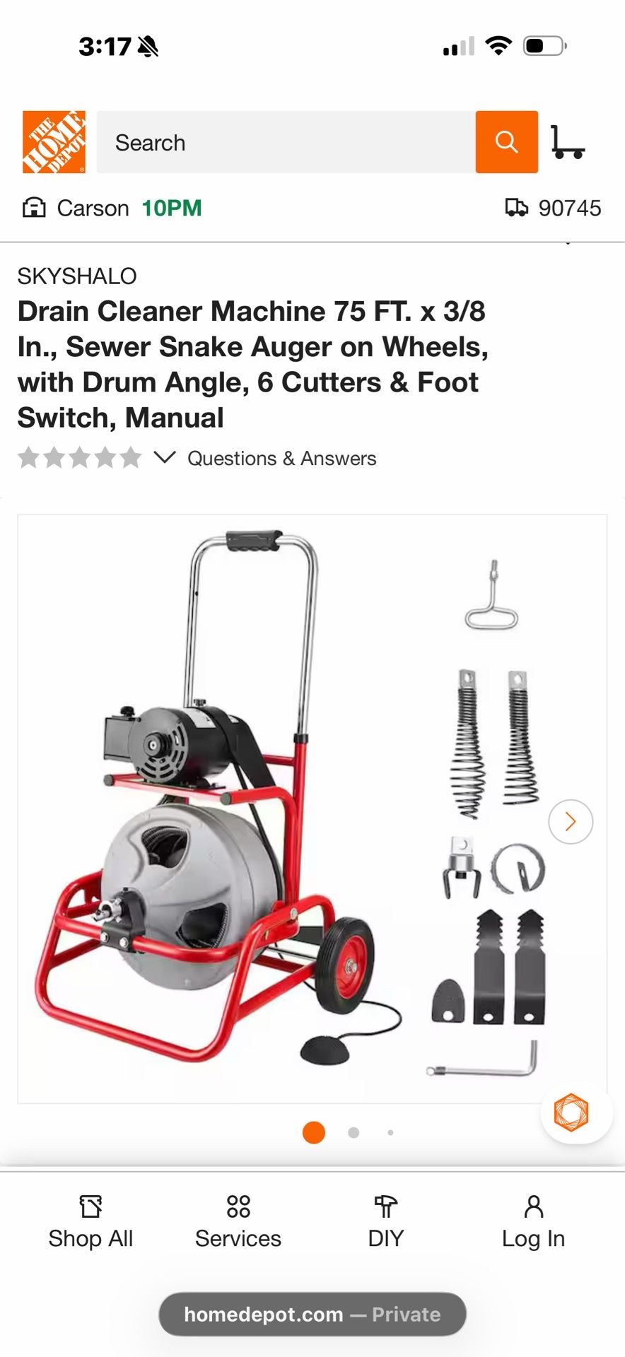 Ridgid Electric Snake