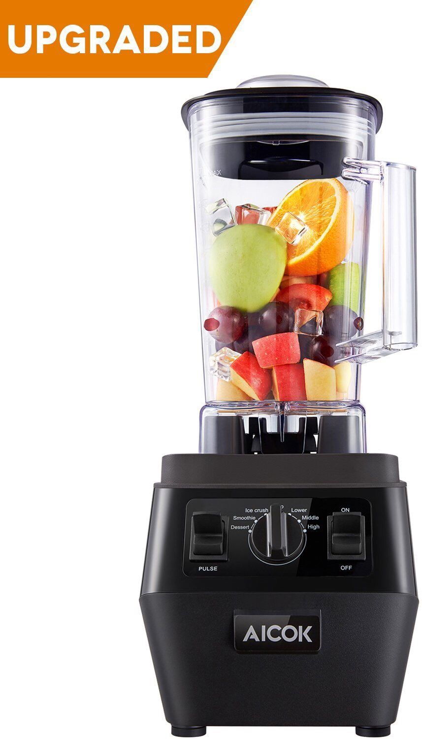 Smoothie Blender AICOK 1400W Professional High Speed Mixer 30,000RPM, with 70oz BPA-Free Tritan Pitcher, Full-Automatic Kitchen System for Ice Crushi