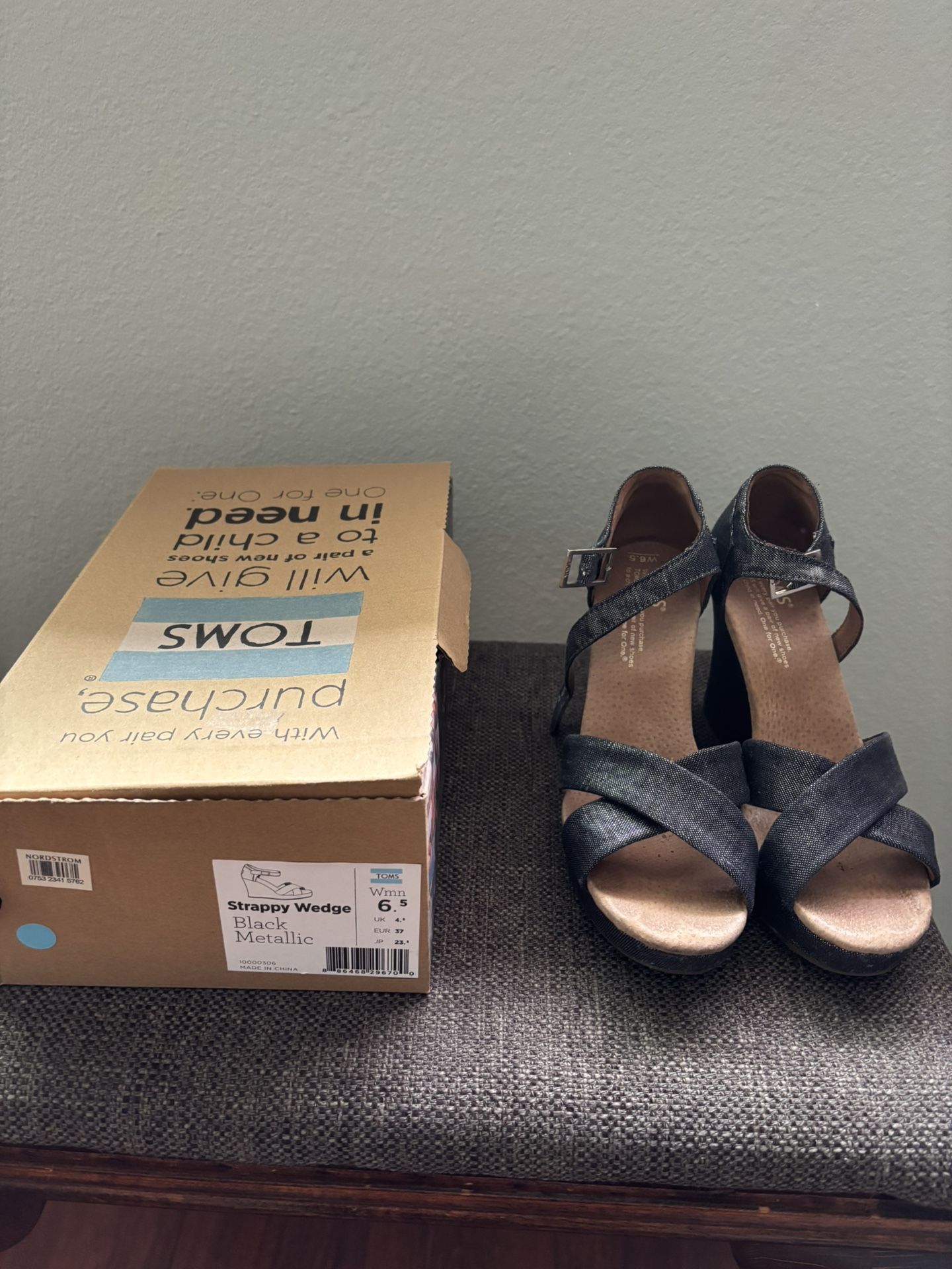 TOMS Strappy Wedges