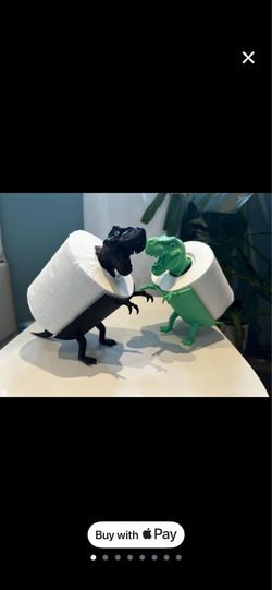 Dinosaur toilet paper roll holders