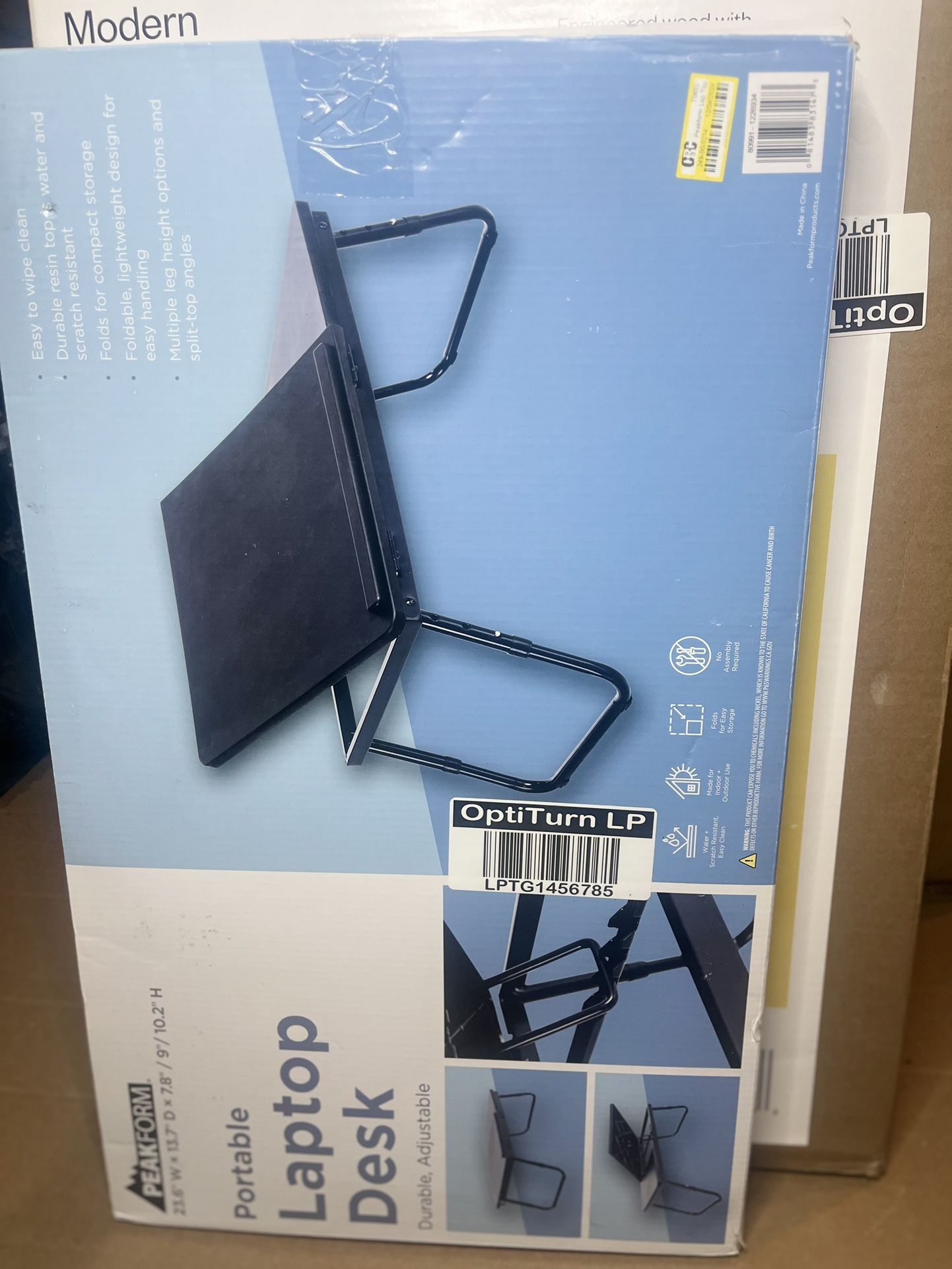 Peakform Lap Top Table Black