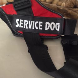 Service Dog Harness Large Red 