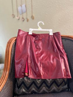 Fashion, nova red skirt