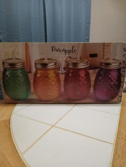 Pineapple Mason Jars