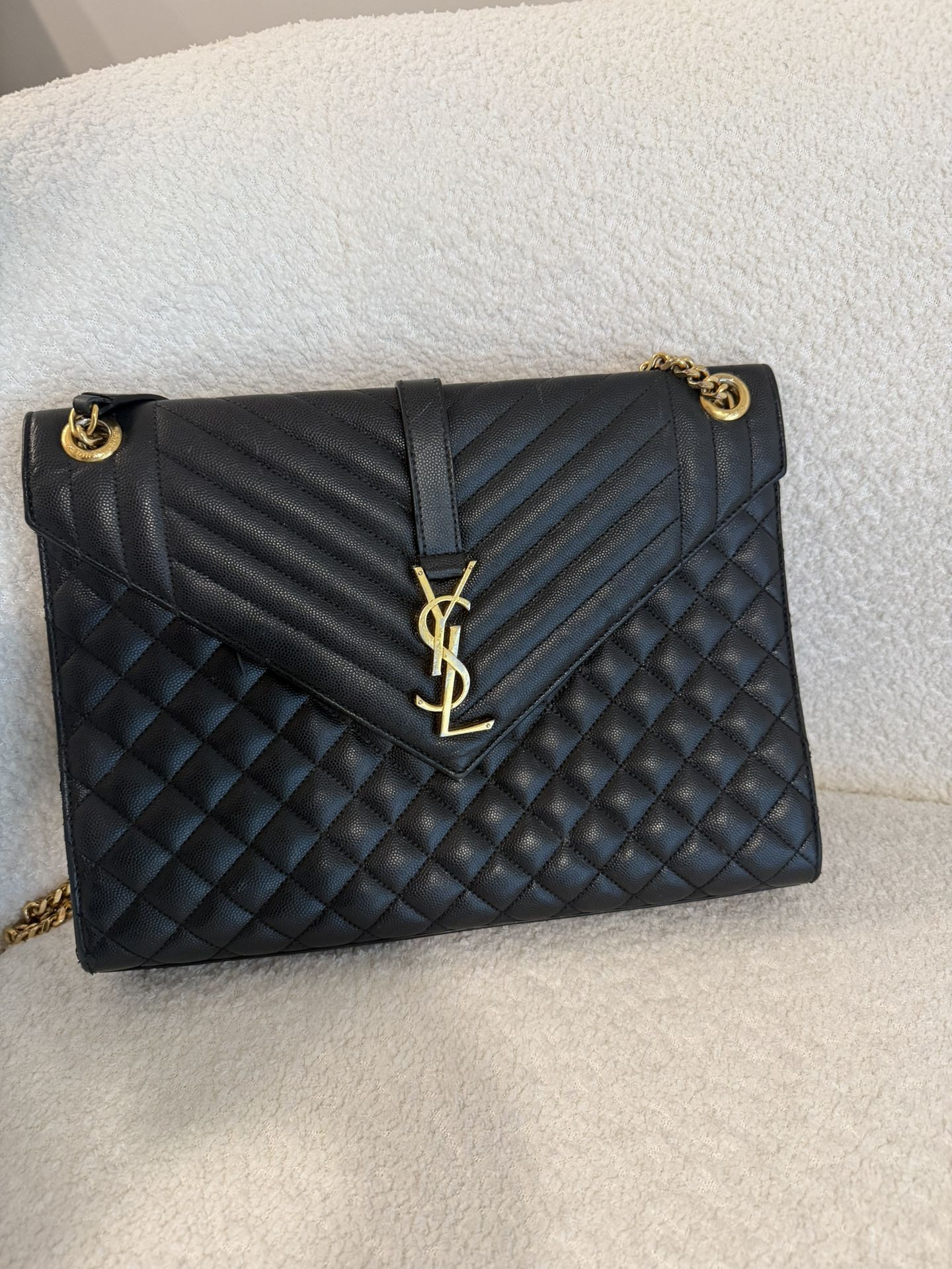 YSL Black Envelope bag