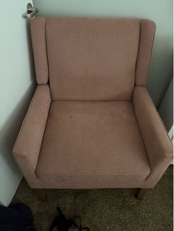 Pink Linen Chair