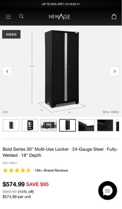 Bold Series 30" Multi-Use Locker Garage Cabinet