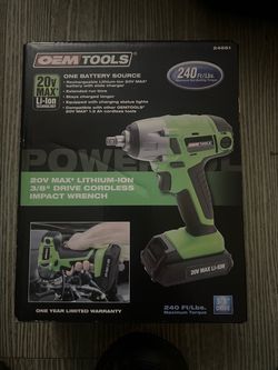 Cordless Impact Wrench 3/8