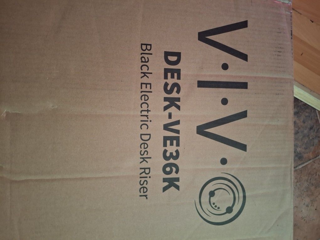 Vivo Black Electric Desk Riser