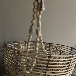 2 Bohemian Style Hanging Baskets