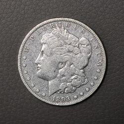 1893-O Morgan Silver Dollar USA $1 Coin 1893 O New Orleans Mint Fine Details
