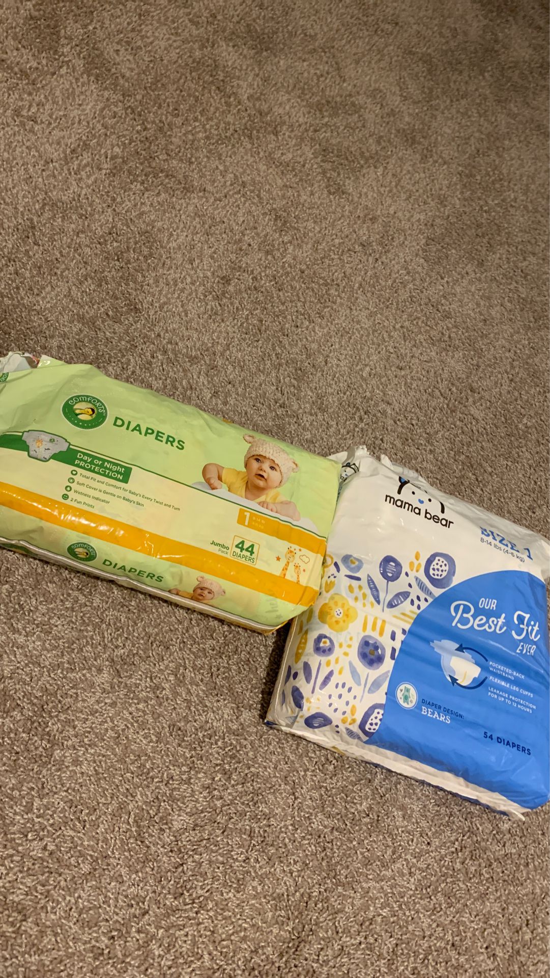 Diapers 1 Size