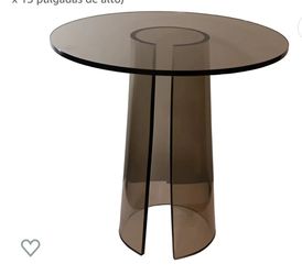 Acrylic End Table 15"X15HI