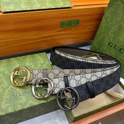 Gucci Variety Of Men's Belts Leather Monogram Gold Silver Black Logo 