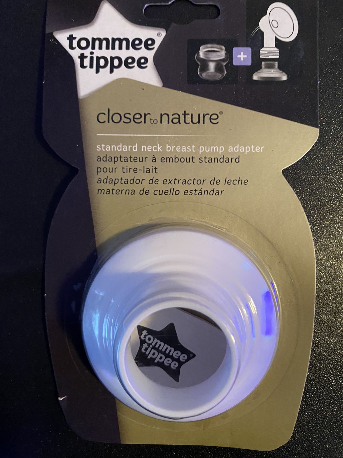 New Tommee Tippee Breast Pump Adapter - Pump from Other Breast Pumps Directly into Closer to Nature Bottles