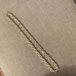 925 Solid Heavy Diamond Cut Rope Chain