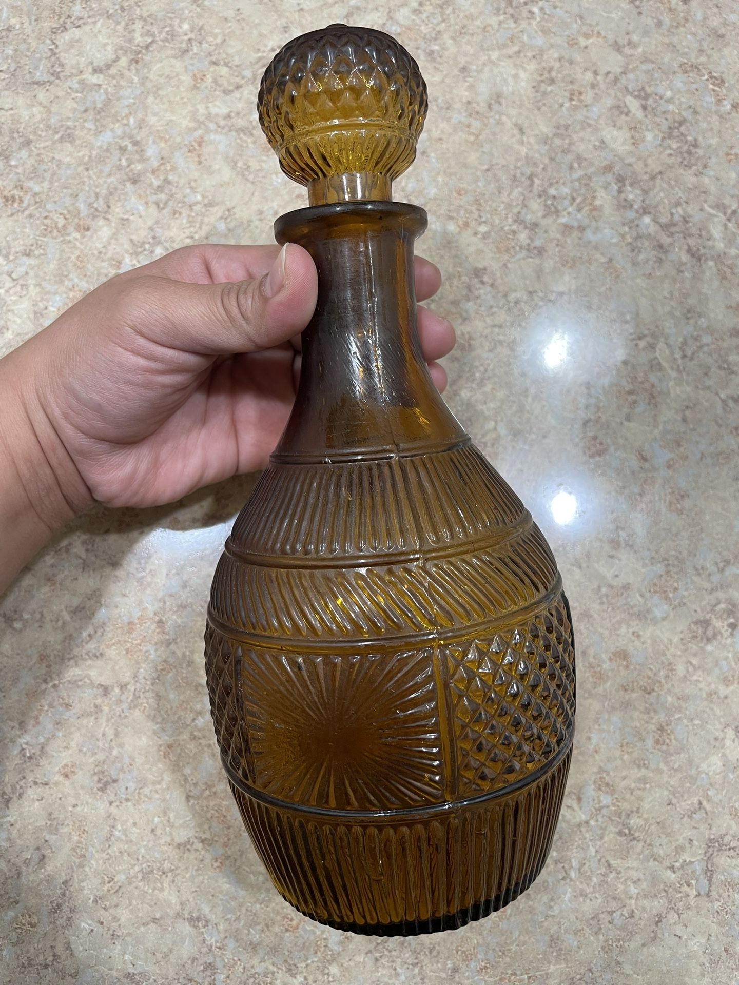 Amber Color Decanter  - 5$