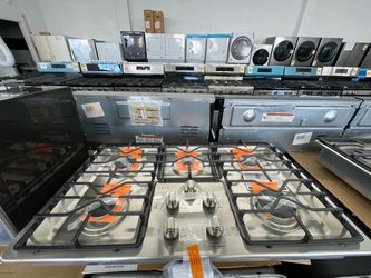 New CAFE 36in 5 Burner Gas Cooktop in Stainless Steel