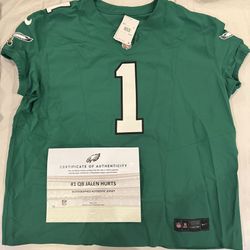 Jalen Hurts Autographed Nike Jersey COA 
