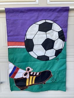 Soccer Sports Flag - Indoor/Outdoor 