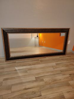 🌟 STUNNING Extra Large 87" Beveled Statement Mirror - Elegant Bronze & Gold Tone Frame