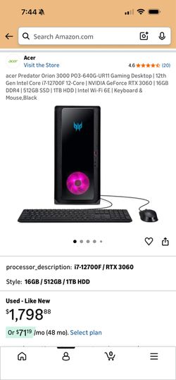acer Predator Orion 3000 P03-640G-UR11