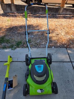 Greenworks 20in 12amp electric lawnmower