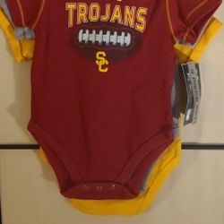 USC Baby Onesies. -   Girls USC Cheerleader